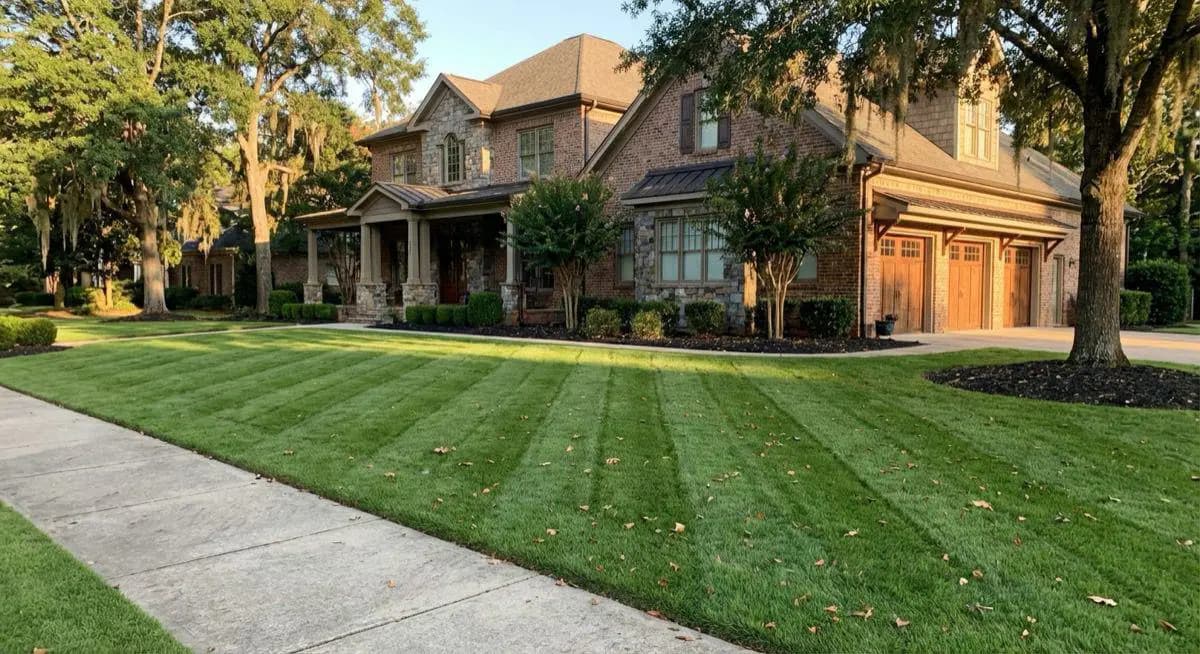 Clean weed-free lawn after Attaboy weed control