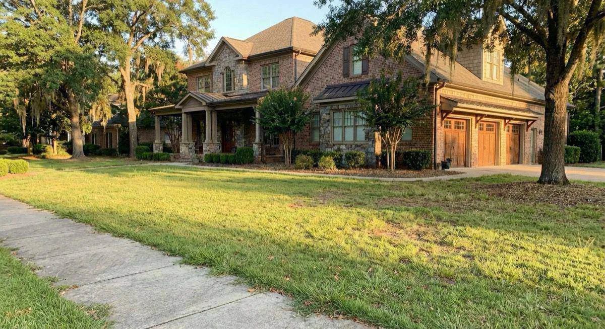 Weed-infested lawn before Attaboy treatment